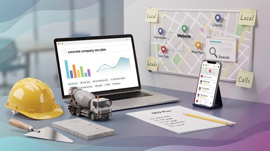 Concrete Company SEO Plan to Attract Local Clients