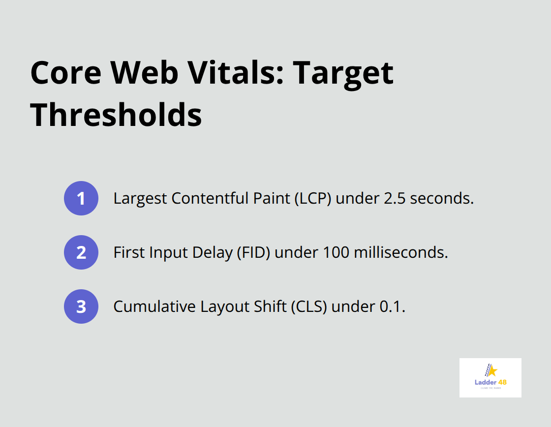 Key Core Web Vitals targets for faster pages and better rankings