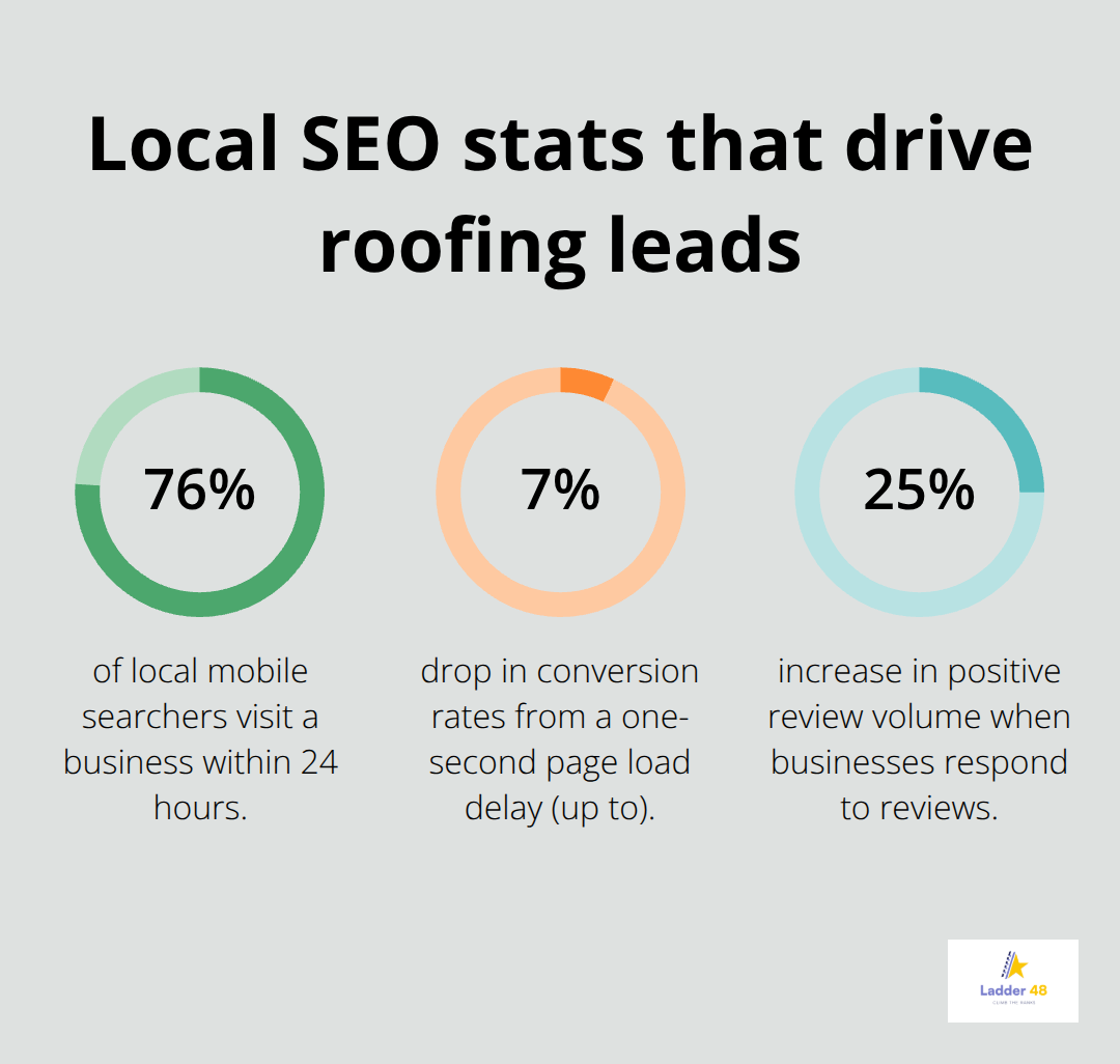 Key percentages influencing local roofing SEO performance for roofers in the U.S.